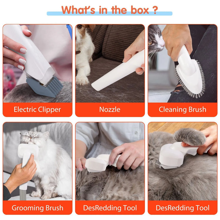 Pet Grooming Vacuum Suction Kit