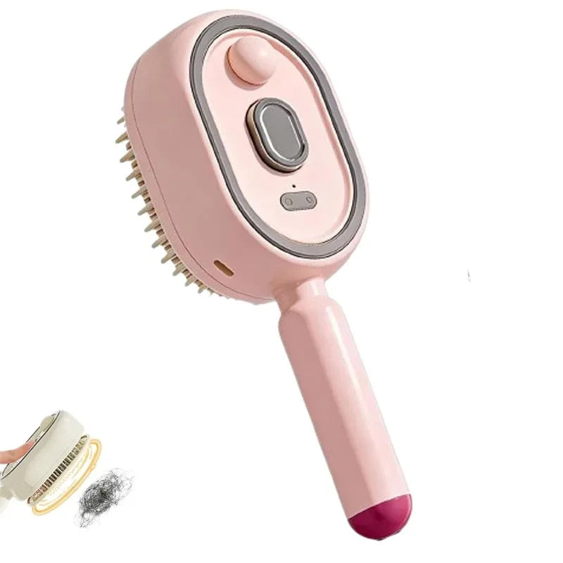 Brosse Massante Vaporisante Électrique