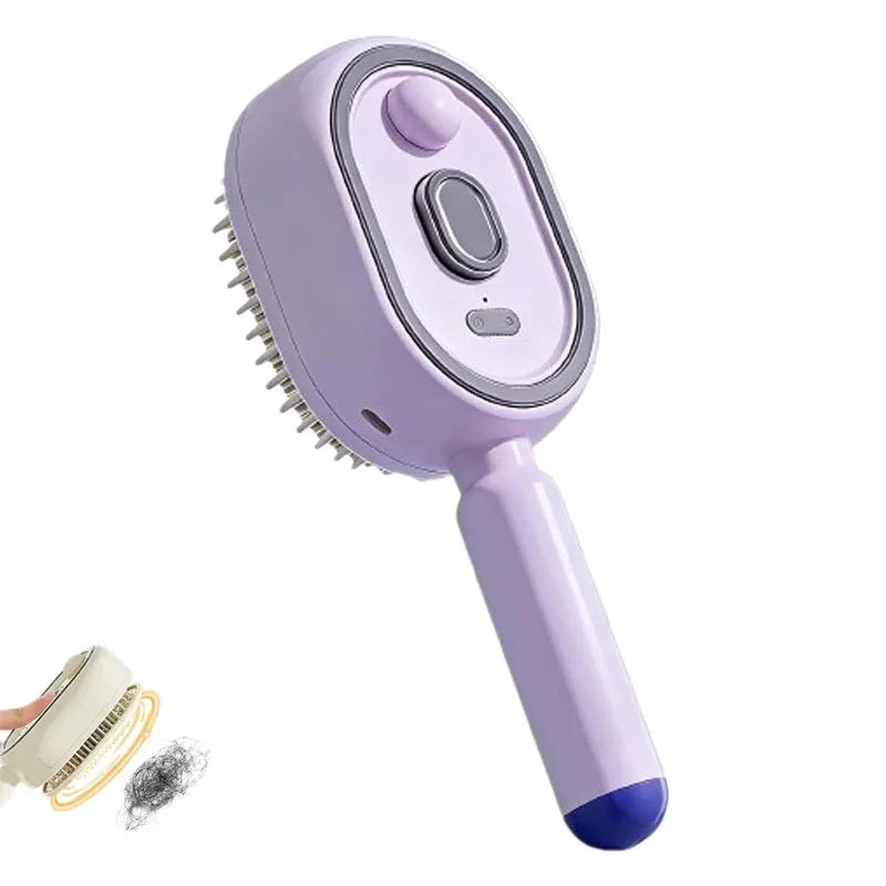 Brosse Massante Vaporisante Électrique