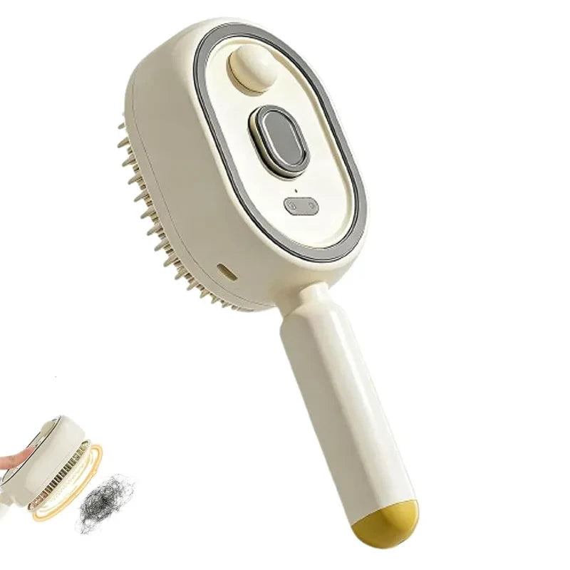 Brosse Massante Vaporisante Électrique