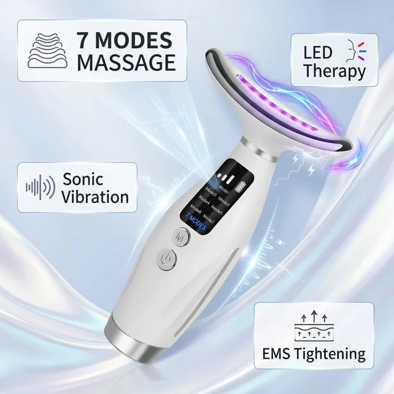 Masque Visage et Cou Phototherapie LED