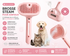 Brosse à Vapeur 2-en-1 Chat & Chien avec un chien et un chat, idéale pour le toilettage et l&