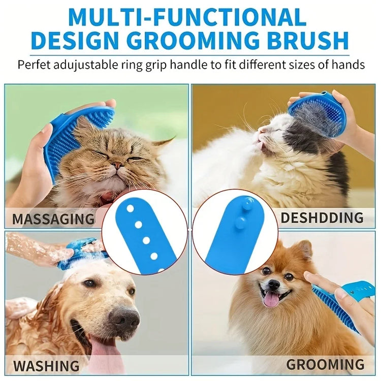 2Pcs Pet Grooming Kit Brush & Glove