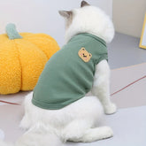Pet Cat Vest Clothes Bear Style