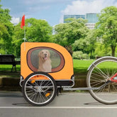 Remorque vélo chien convertible 3-en-1 avec pneus tout-terrain pour chiens jusqu’à 40 kg