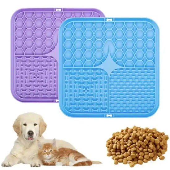 Tapis de Léchage Silicone Chien — Alimentation Lente