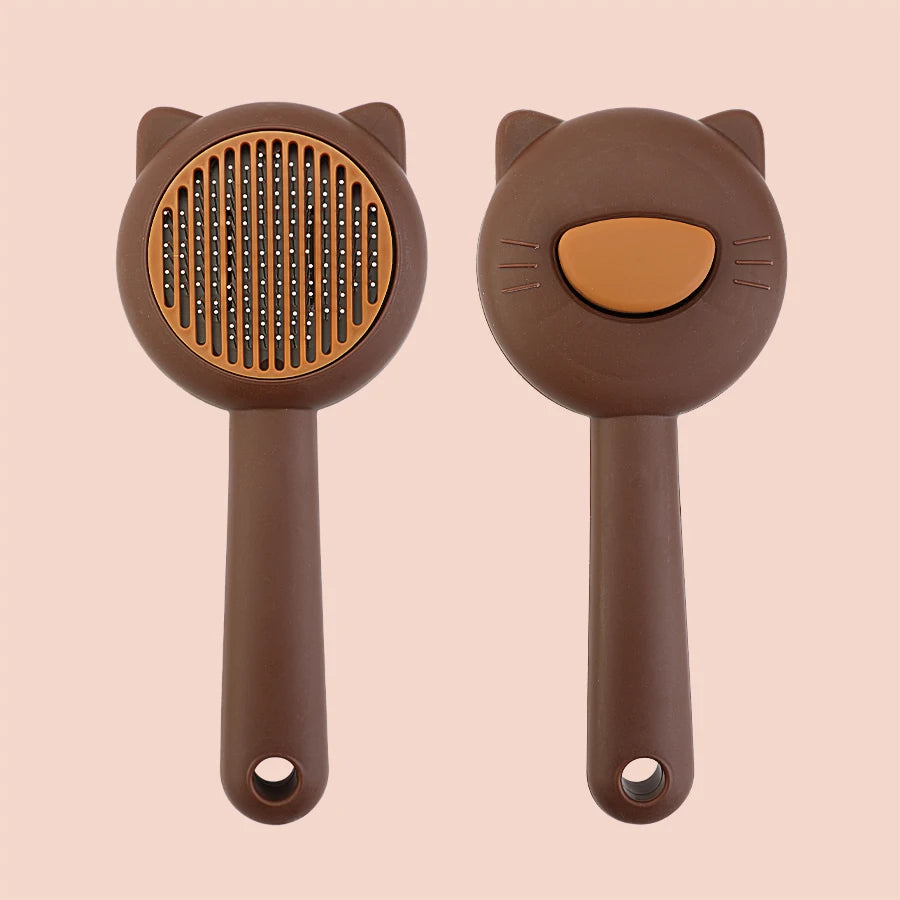Peigne Démêlant Chat & Chien — Dents Fines Acier Inoxydable Anti-Nœuds | Petloria