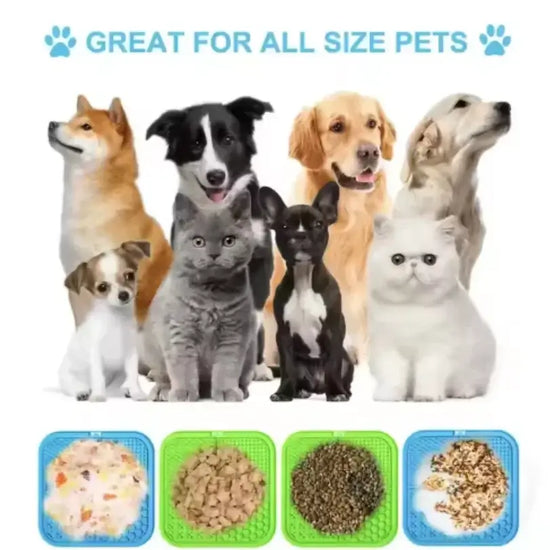 Tapis de Léchage Silicone Chien — Alimentation Lente