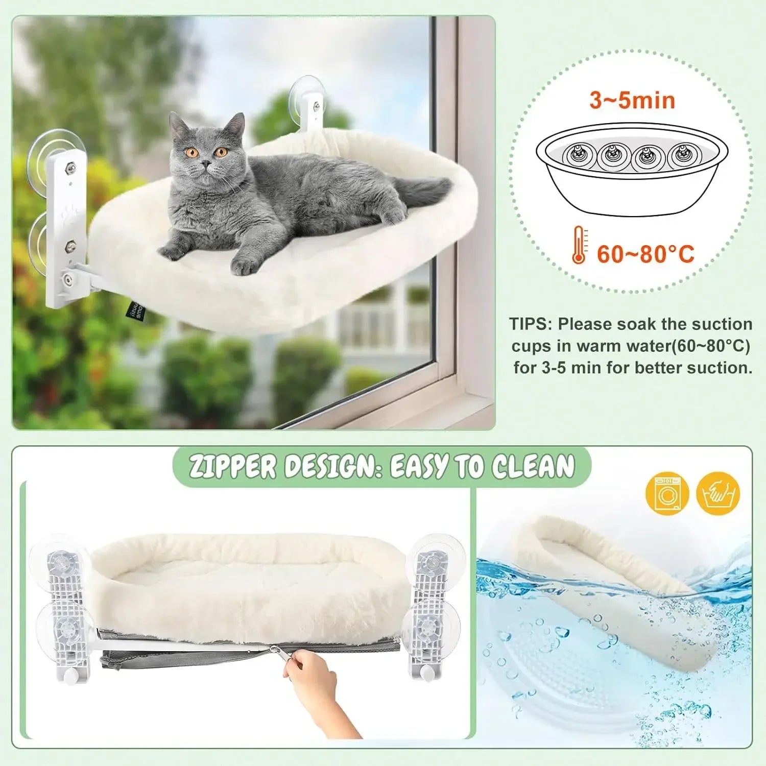 Perchoir Balcon Chat en Peluche — Nid Suspendu Extérieur | Petloria