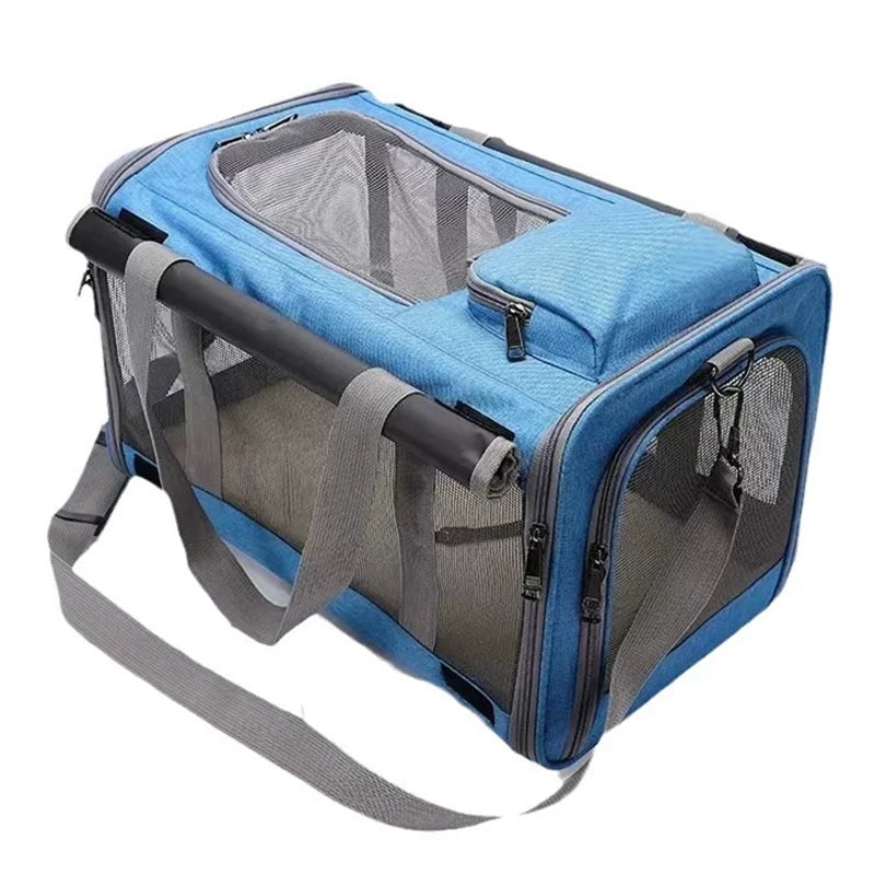 Sac Transport Chat & Chien Oxford Respirant — Approuvé Cabine Avion | Petloria