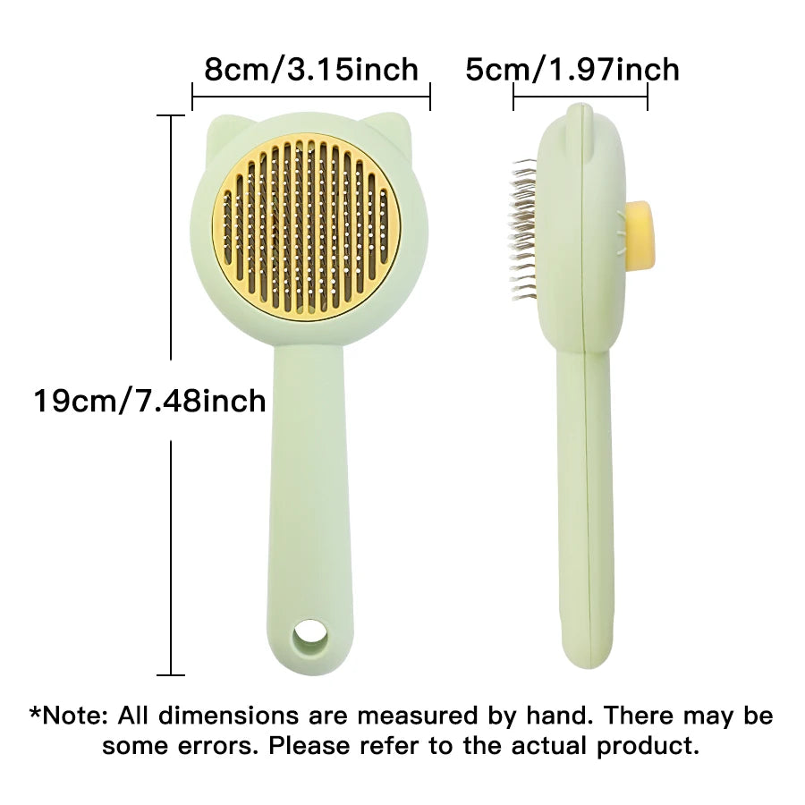 Peigne Démêlant Chat & Chien — Dents Fines Acier Inoxydable Anti-Nœuds | Petloria
