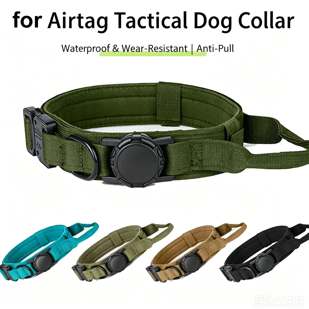 Set Tactique Chien 3-en-1 — Harnais, Collier & Laisse Nylon Ajustables | Petloria