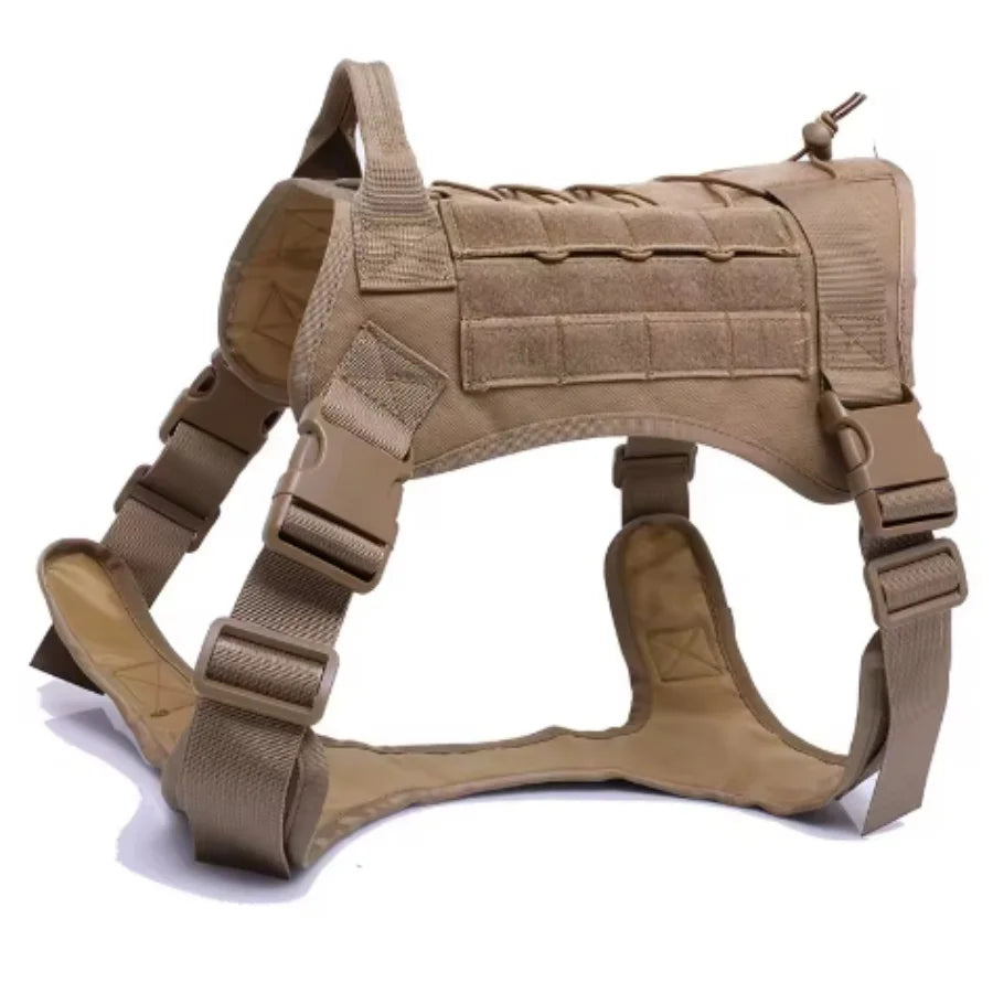 Harnais Tactique Militaire Chien Rembourré Quick Release — Tailles M L XL | Petloria
