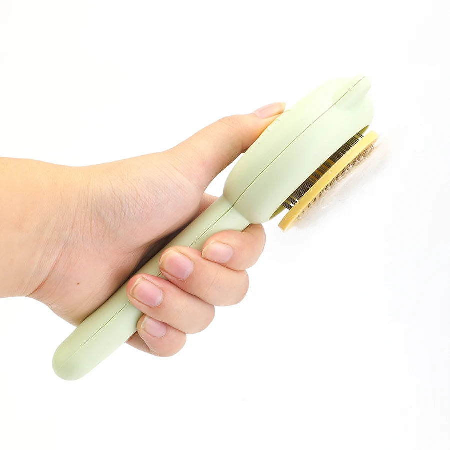 Peigne Démêlant Chat & Chien — Dents Fines Acier Inoxydable Anti-Nœuds | Petloria