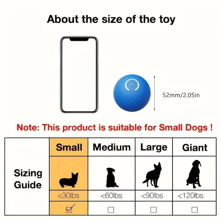 Smart Touch Activated Pet Toy Ball