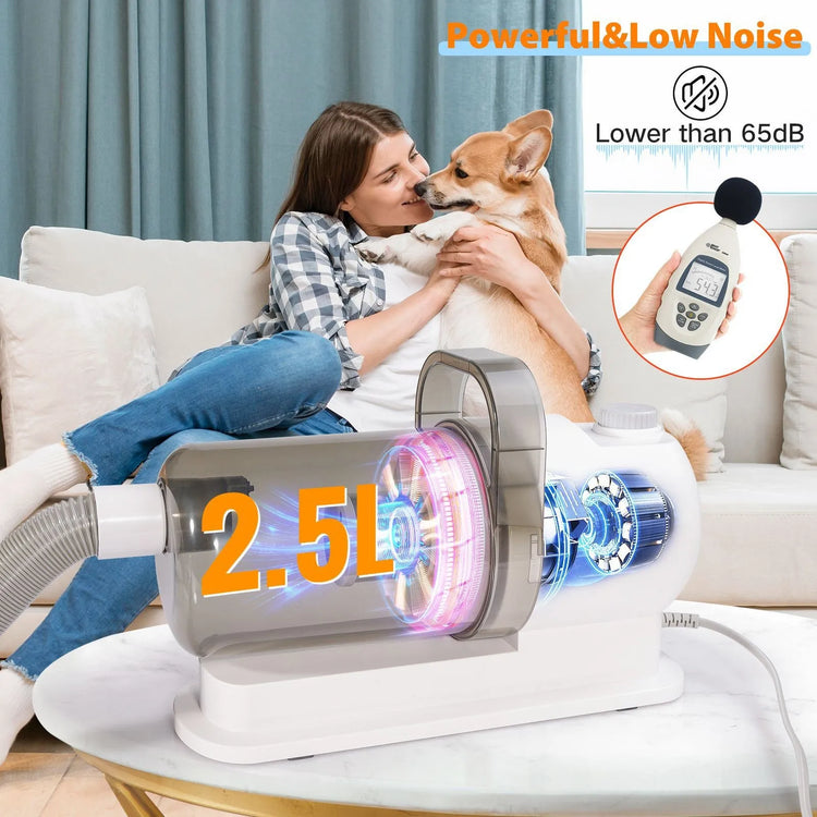 Pet Grooming Vacuum Suction Kit