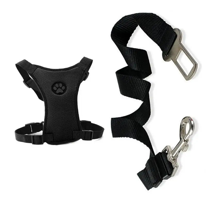 Harnais Mesh Chien Respirant — Sangle Sécurité Voiture Incluse | Petloria