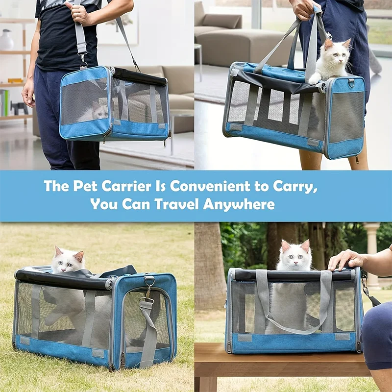 Sac Transport Chat & Chien Oxford Respirant — Approuvé Cabine Avion | Petloria
