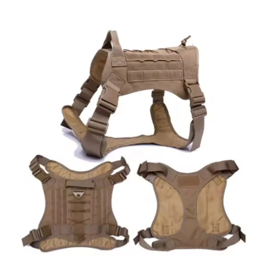 Harnais Tactique Militaire Chien Rembourré Quick Release — Tailles M L XL | Petloria
