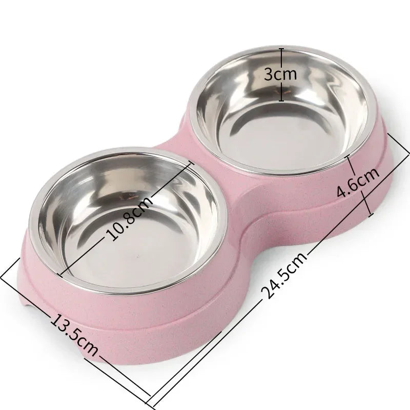 Gamelles doubles pour animaux 