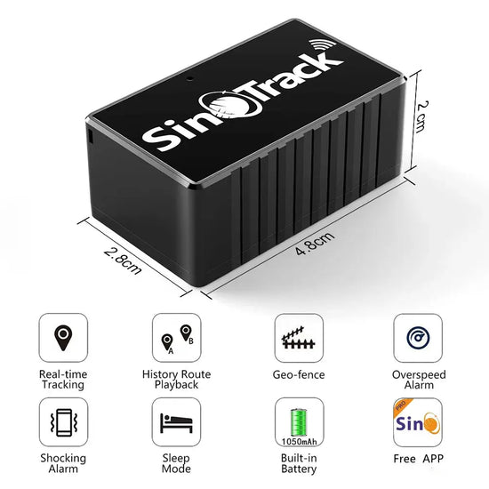 Traceur GPS Intelligent Miniature pour Animaux & Véhicules