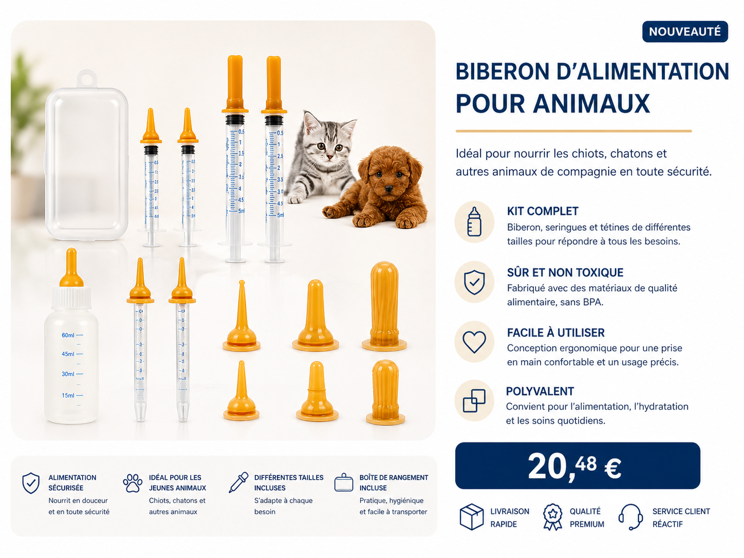 Biberon d’alimentation