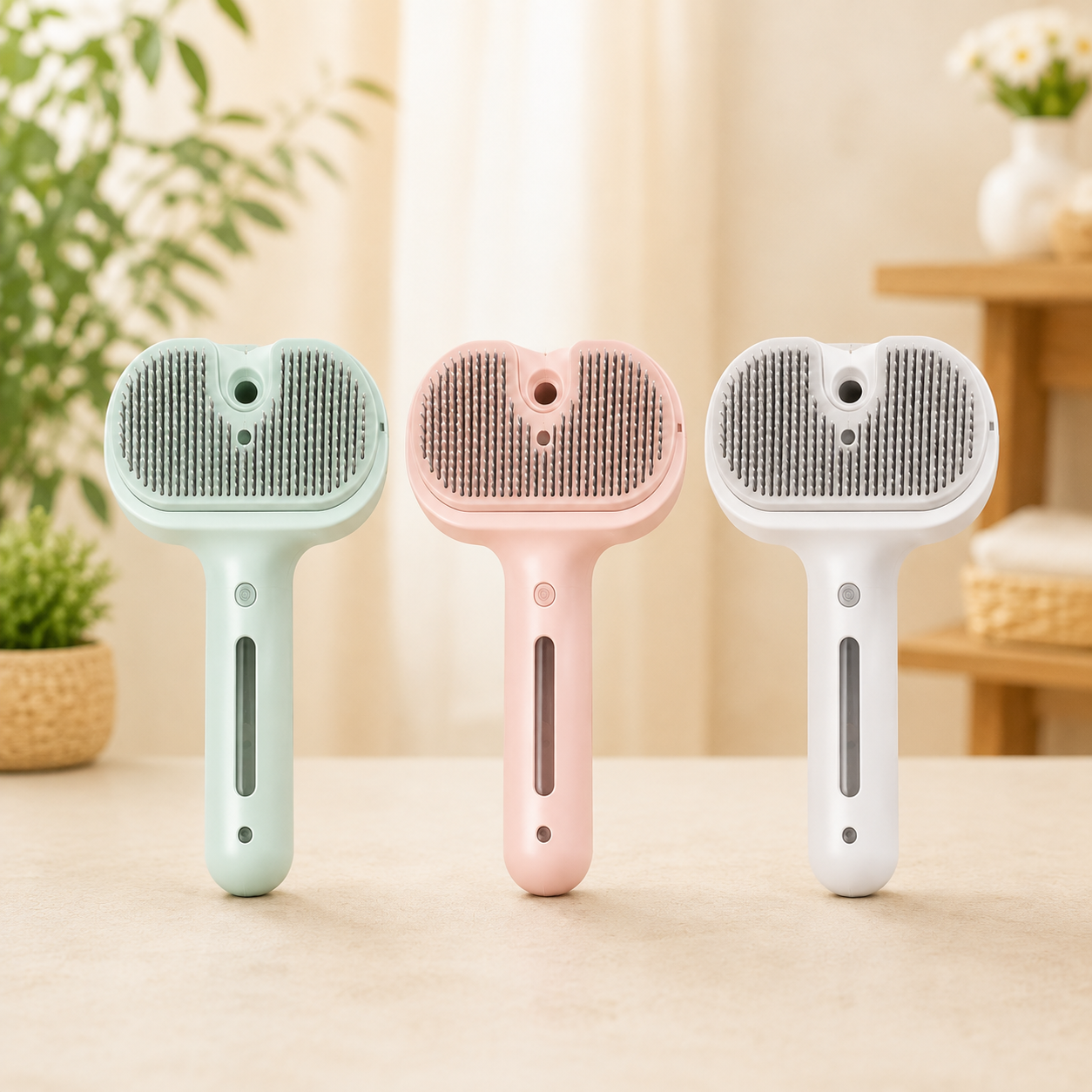 Brosse à Vapeur 2-en-1 Chat & Chien — Anti-Poils